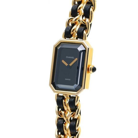 CHANEL Premiere L size H0001 Black/Noir Ladies Watches quartz Used Ginzo - Picture 2 of 8